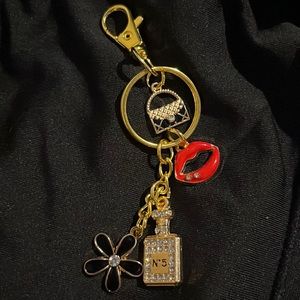 Glamour purse charm key chain fashion